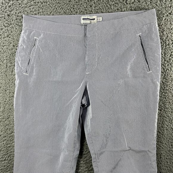 GUIDE BOAT COMPANY PANTS WOMENS 32 BLUE WHITE STRIPE FITS 34x28 MADE IN ITALY - Picture 3 of 10